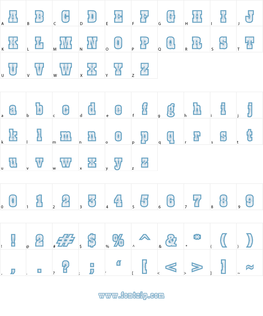 Burris Font Character
