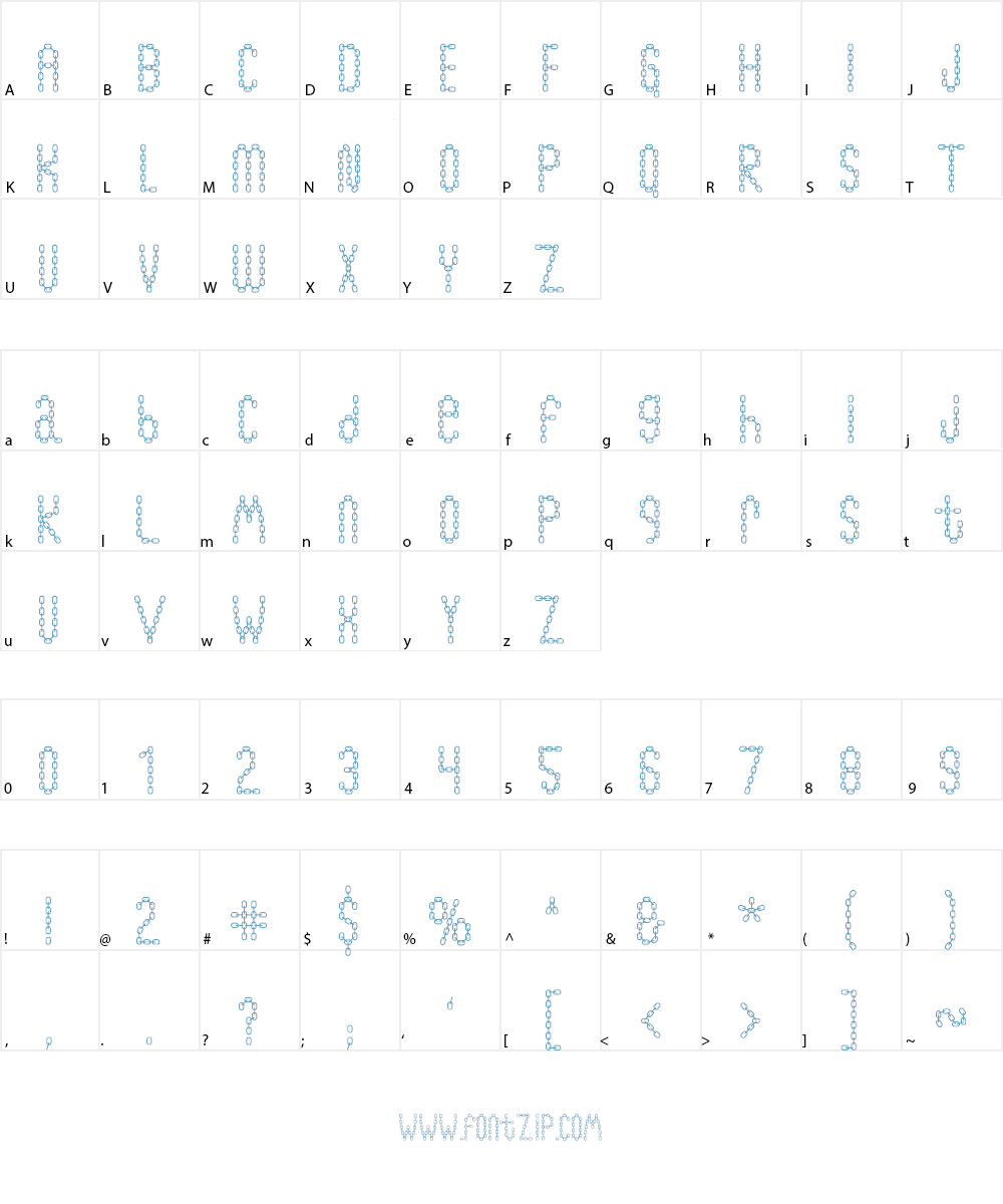ChainFont Font Character