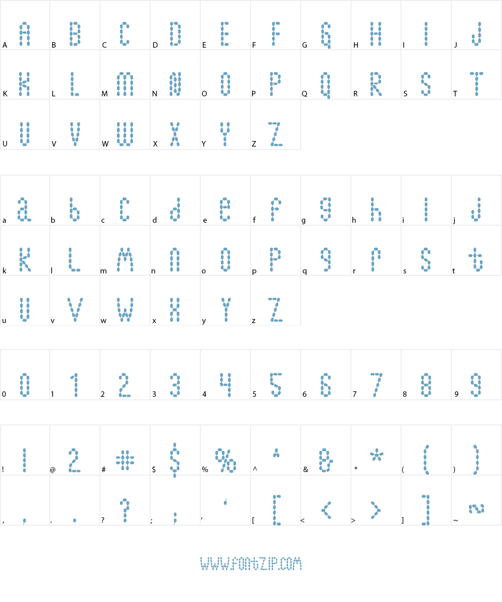 Lymphnodes Font Character