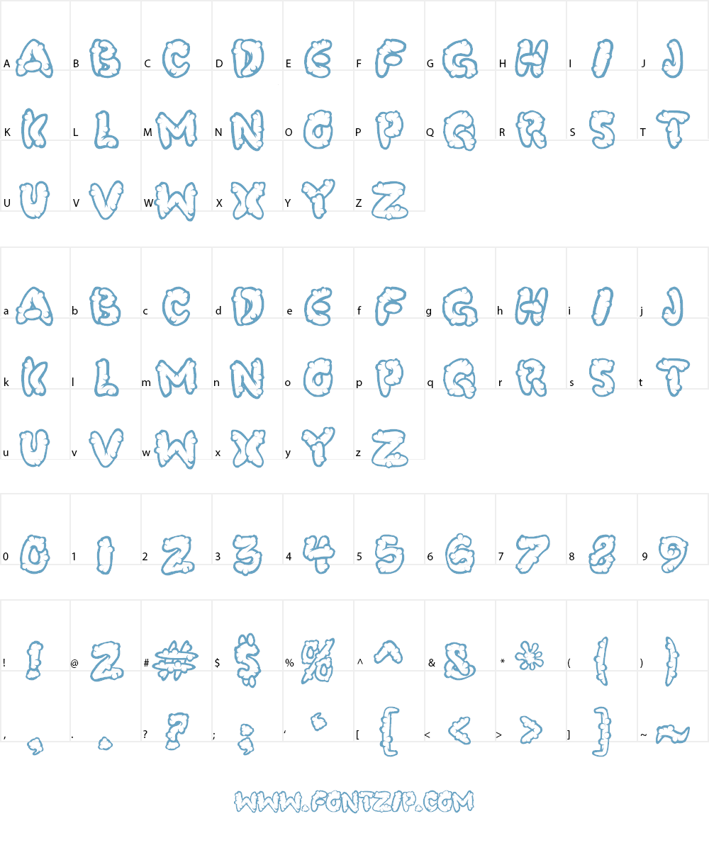 PooCorny Font Character