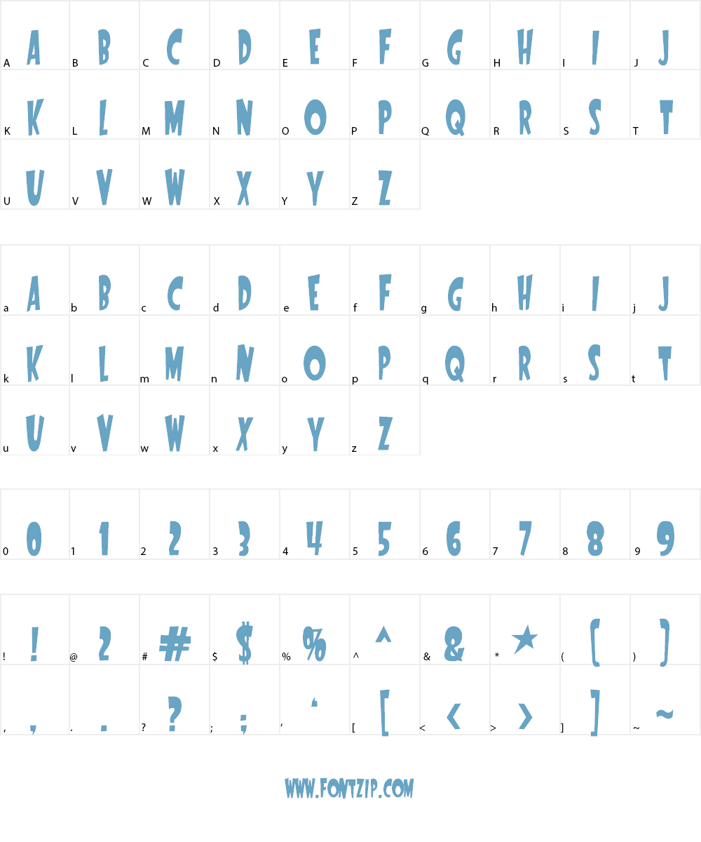 Startling Font Font Character