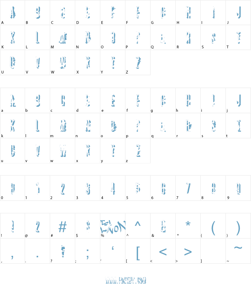 Autonomes Zentrum Font Character