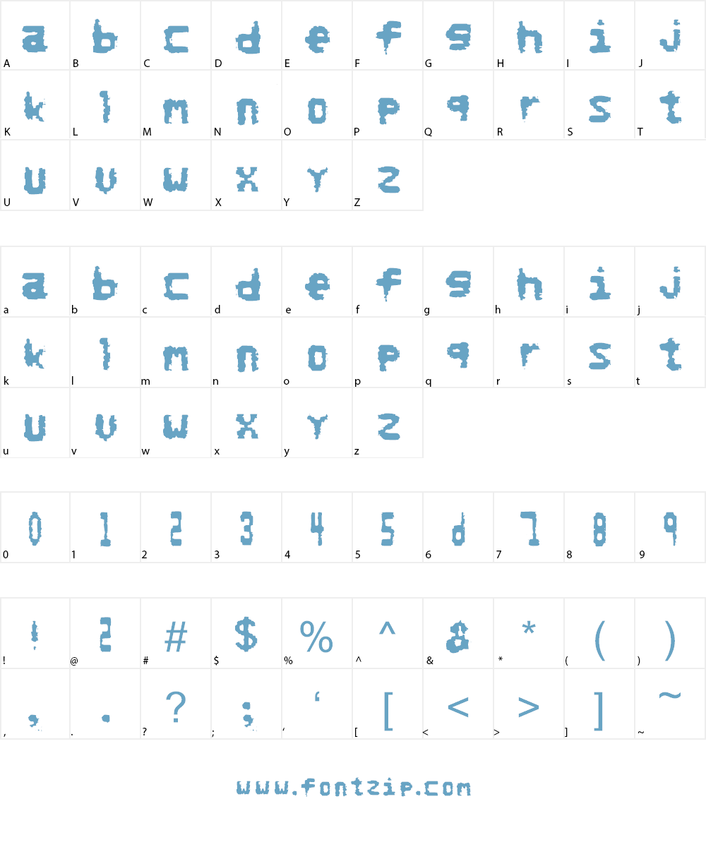 No Refunds Font Character
