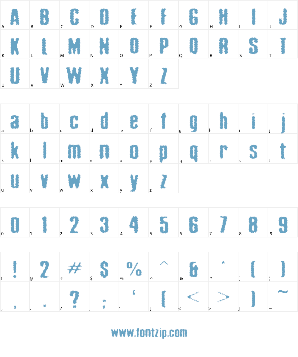 Acid Reflux Font Character