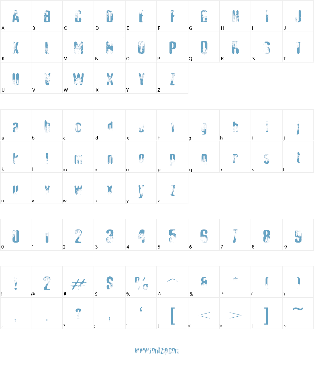 Elliot's Bad Day Font Character