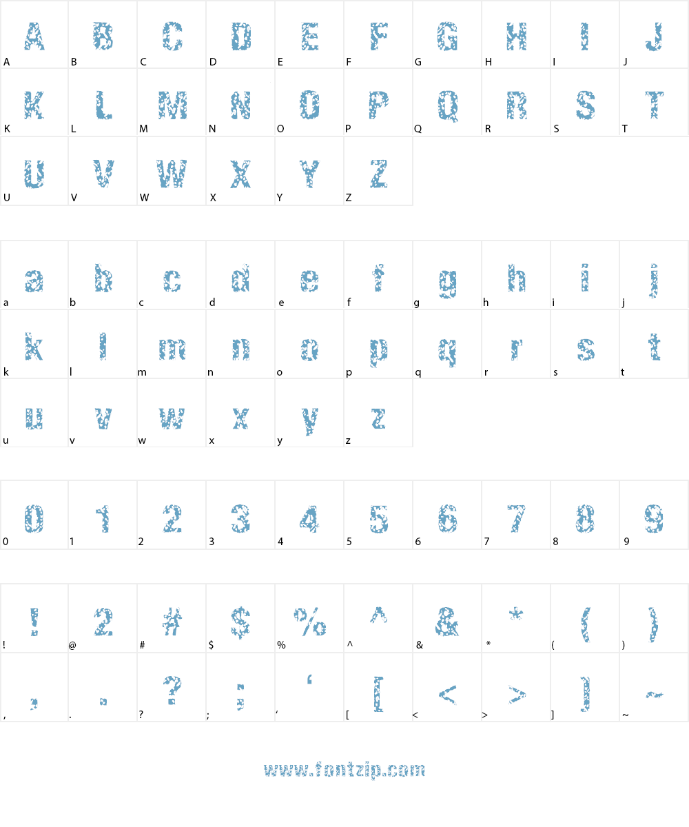 Enema Light Font Character