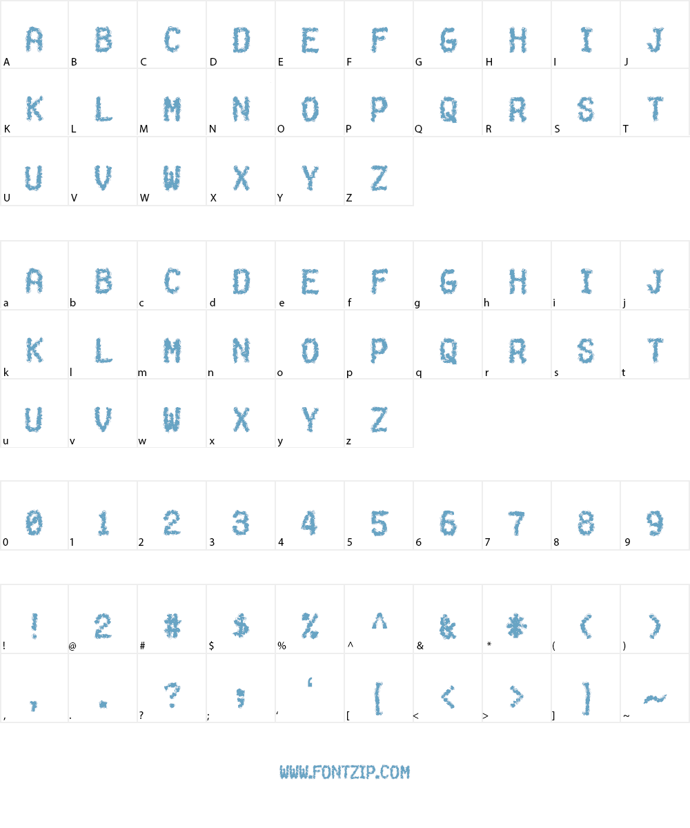 Grumpybutt Font Character