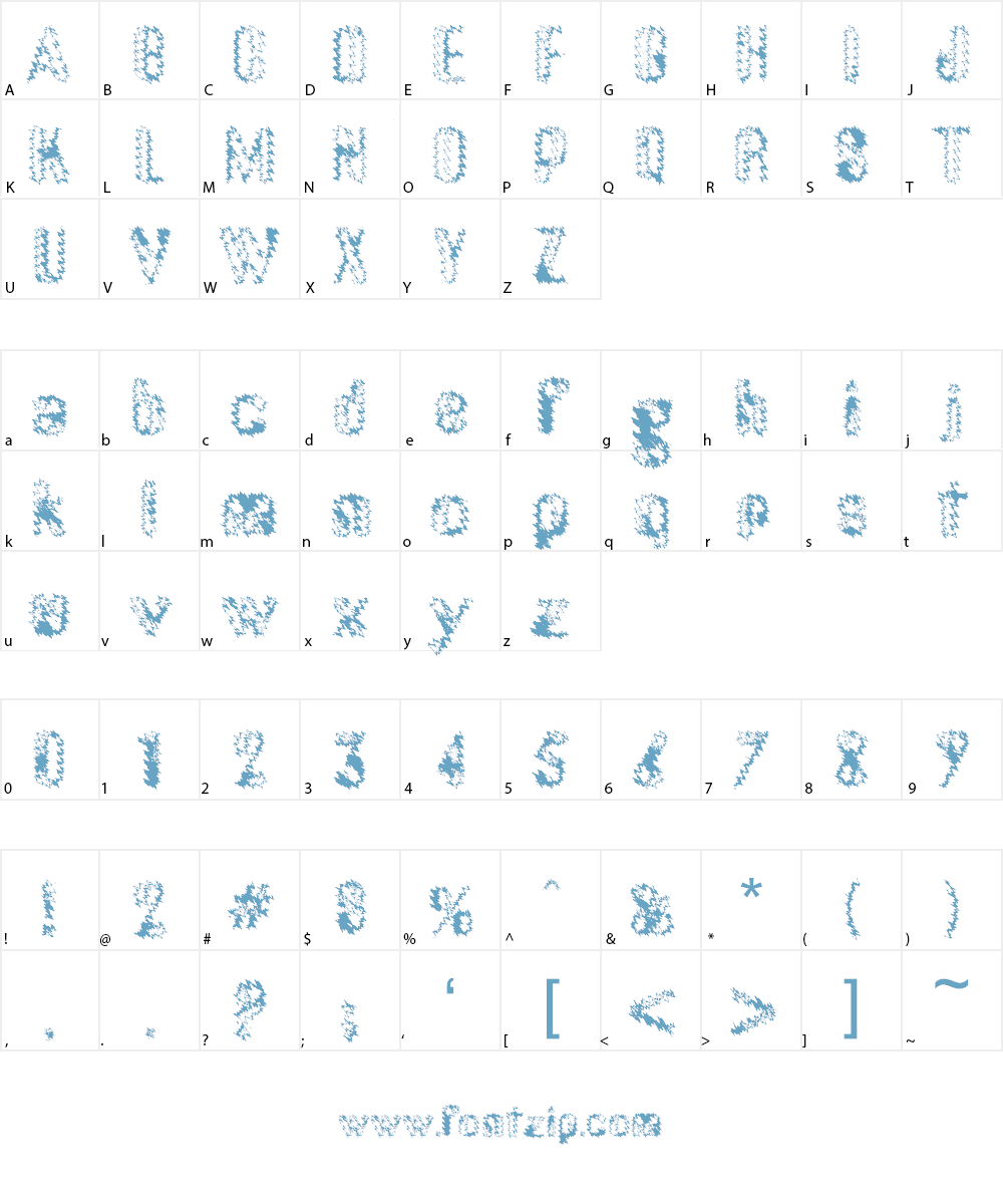 gumuski Font Character