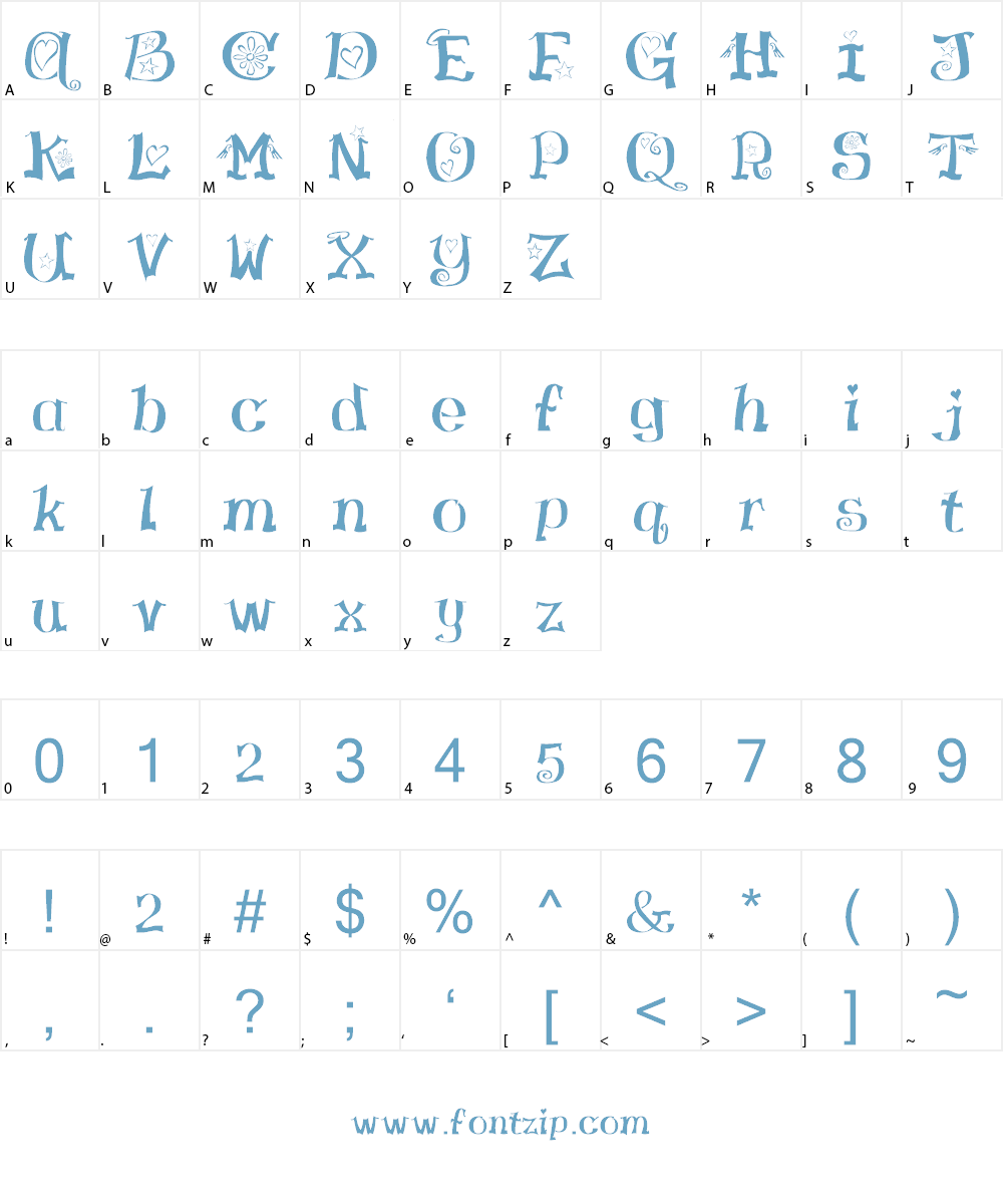 HamLake Font Character
