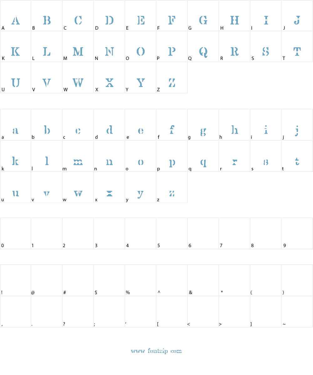 Regime Change Font Character