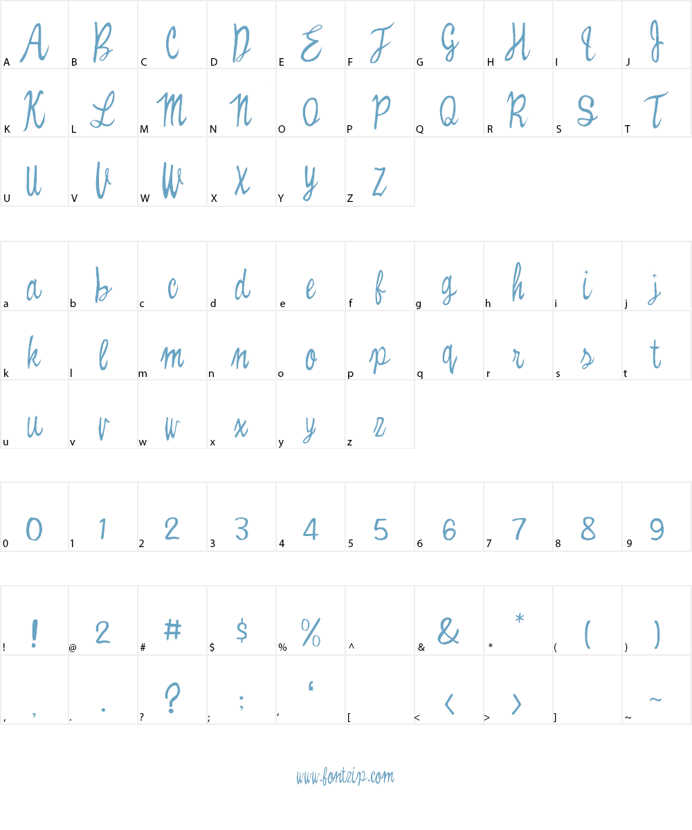 Witched Font Character