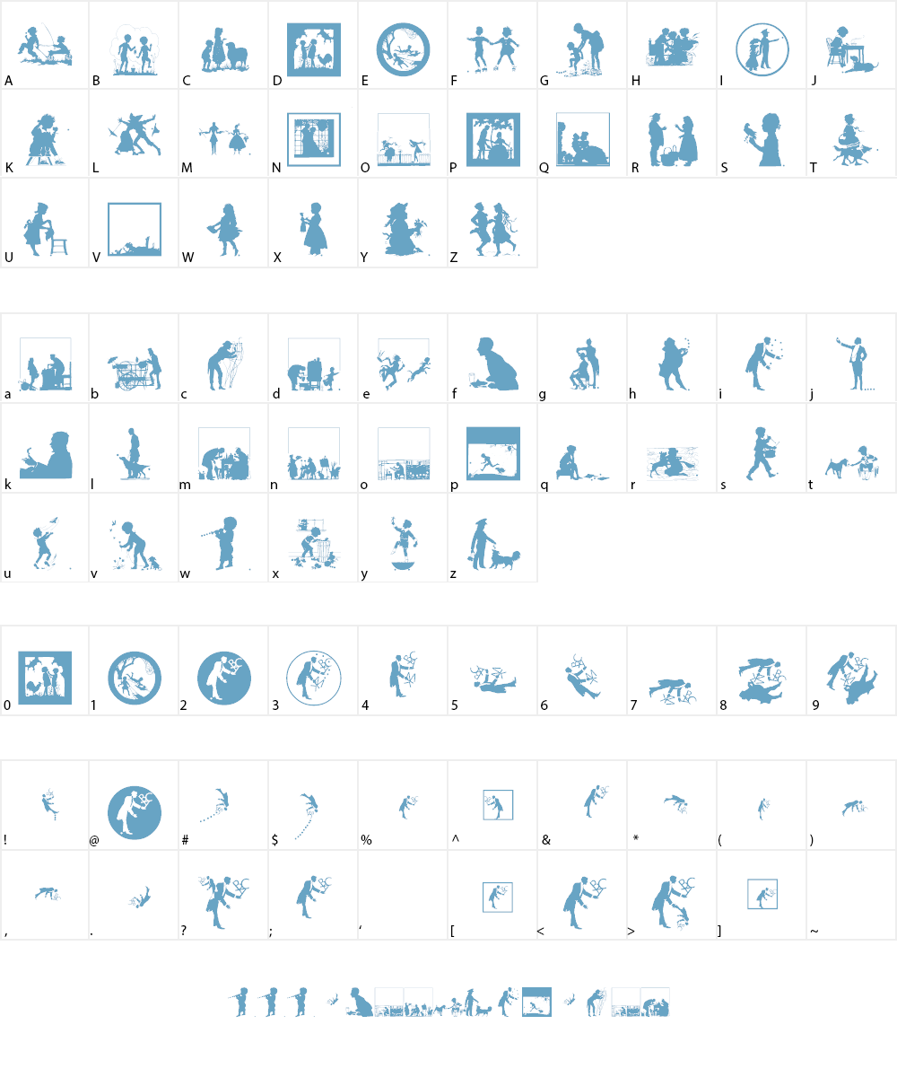 Silhous Two Font Character
