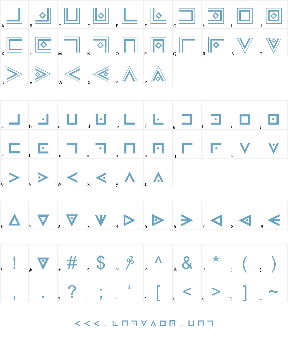 FAM-Code Font Character