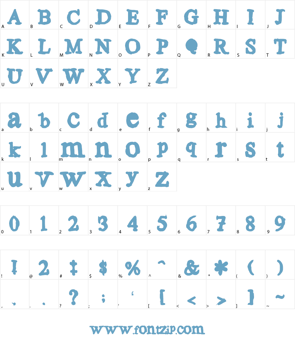 Aulden Times Font Character