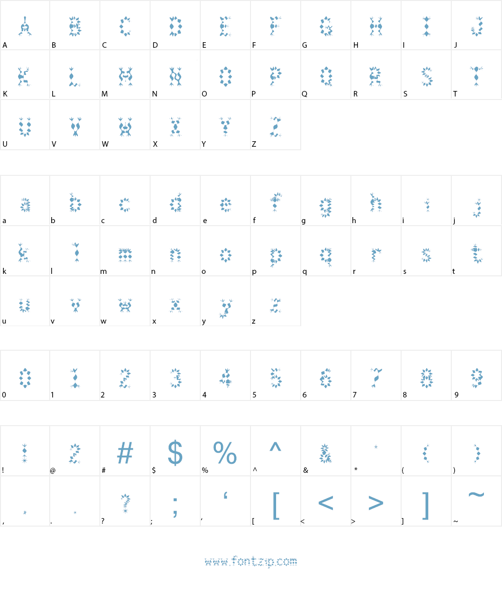 Maya Symbol Font Character