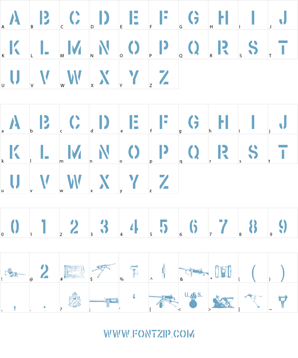 Browning Font Character