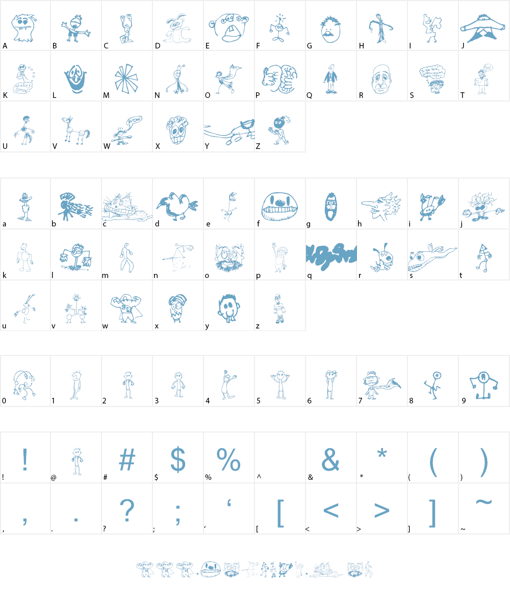 Brian Powers Doodle 2 Font Character