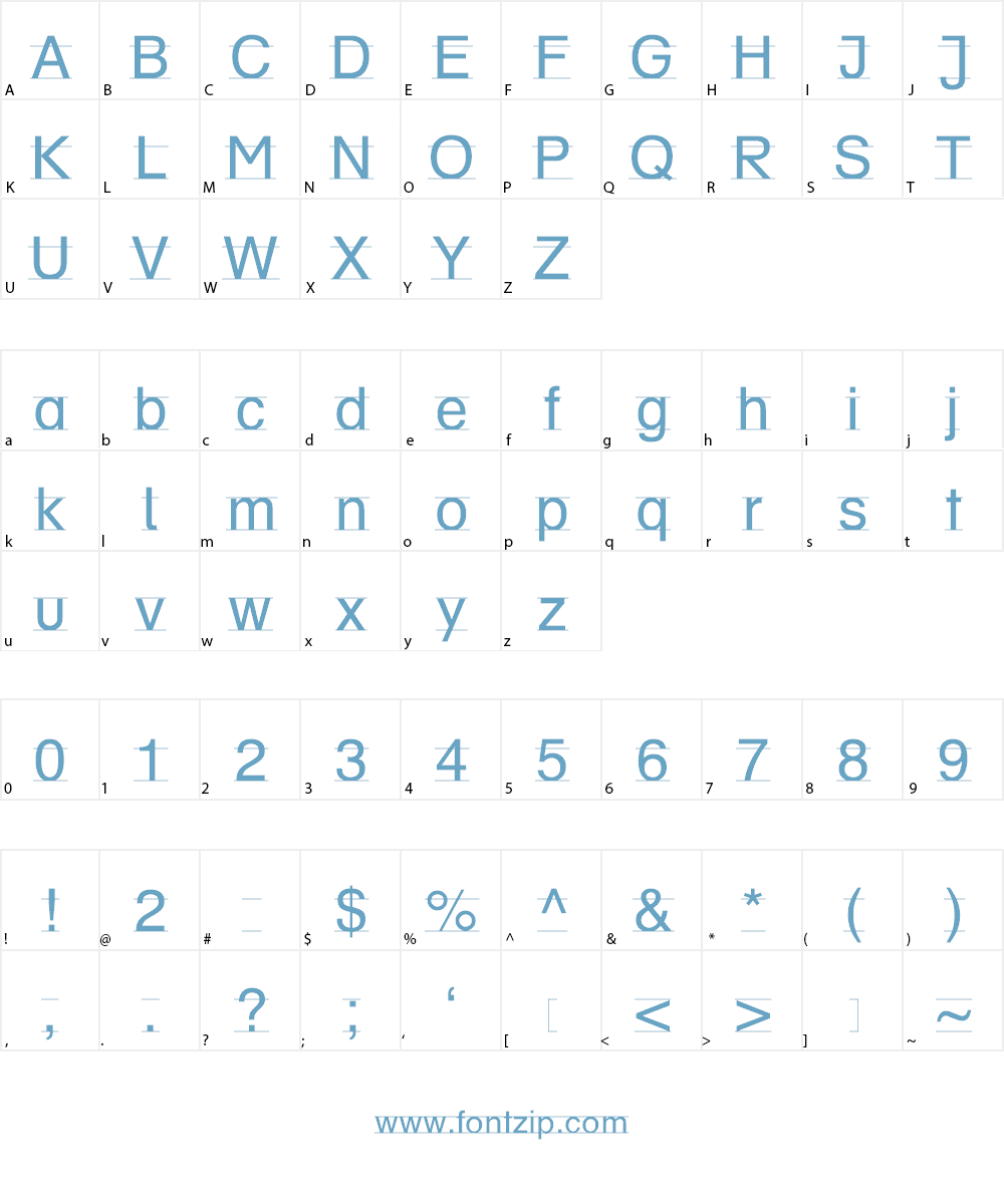 DR Font Character