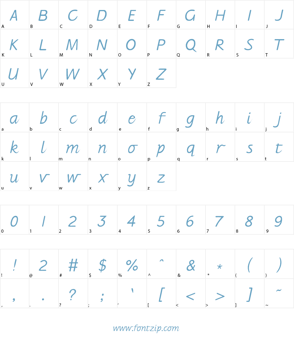 Jarman Font Character