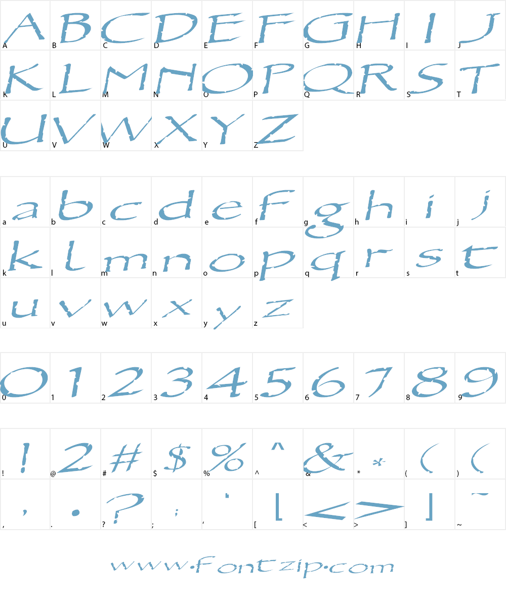 Jumper Font Character