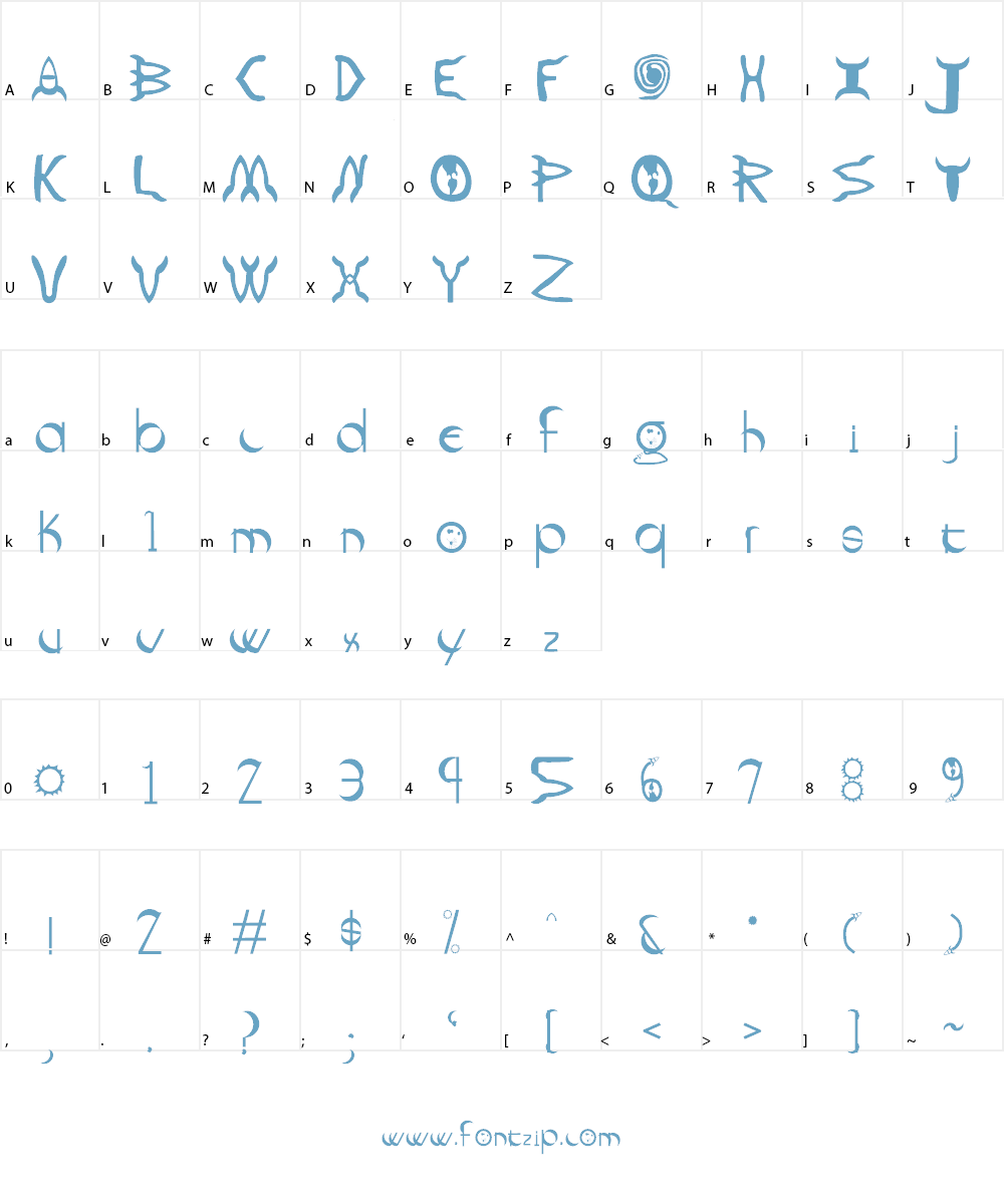 Rockets Font Character