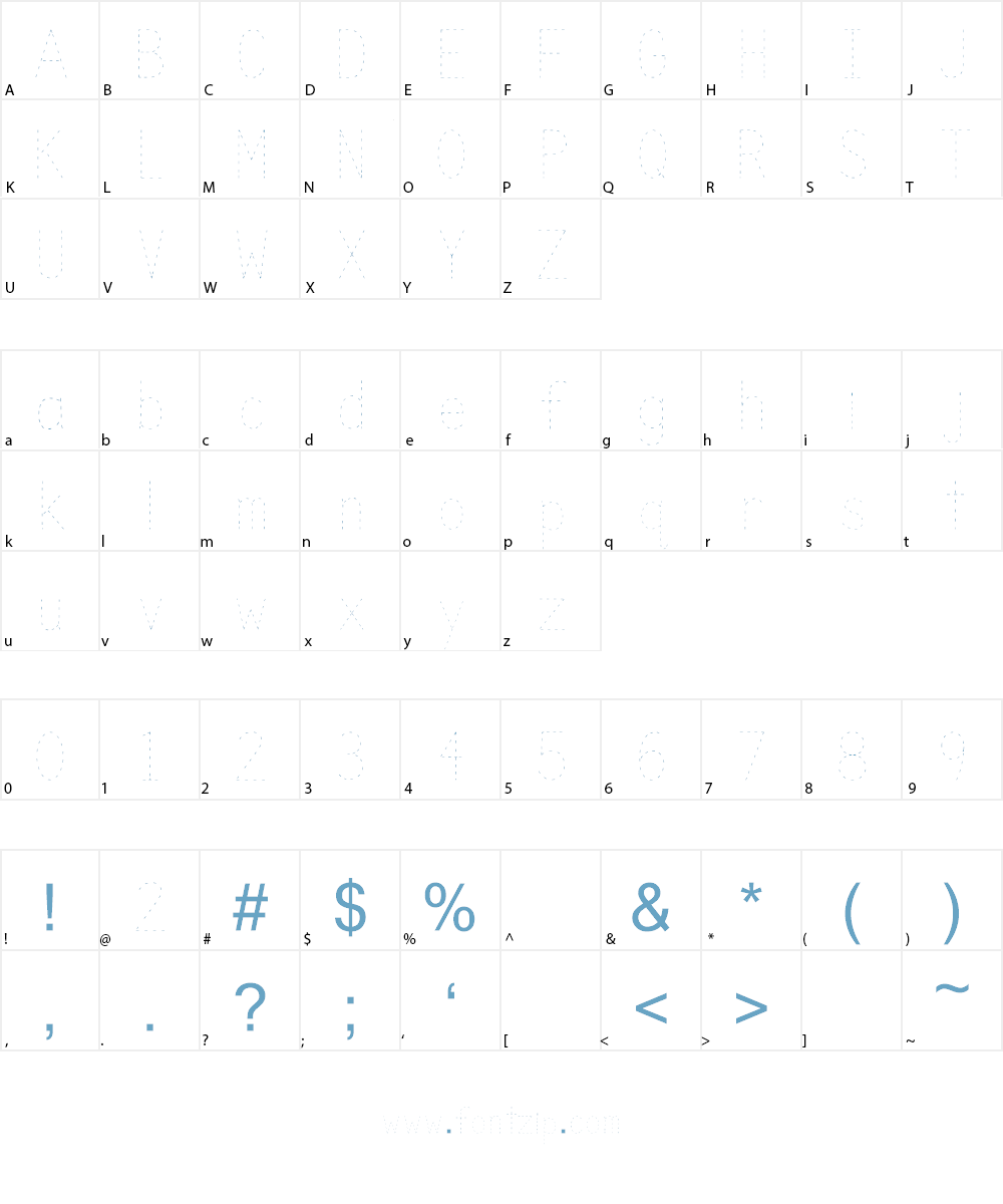 Trace Font Character