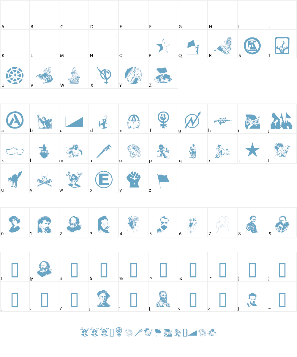 Anarquia Font Character