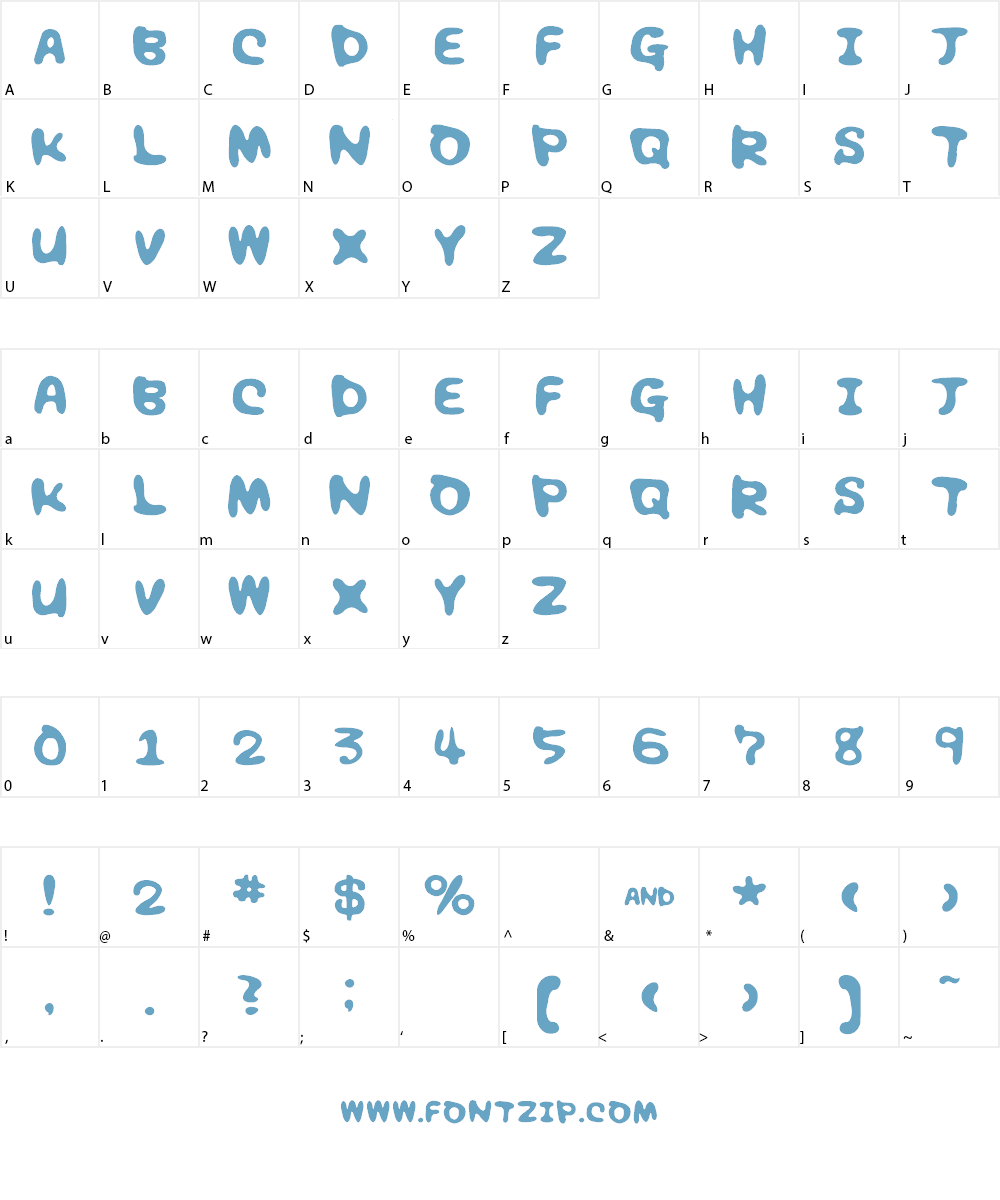 Chocolate syrup Font Character