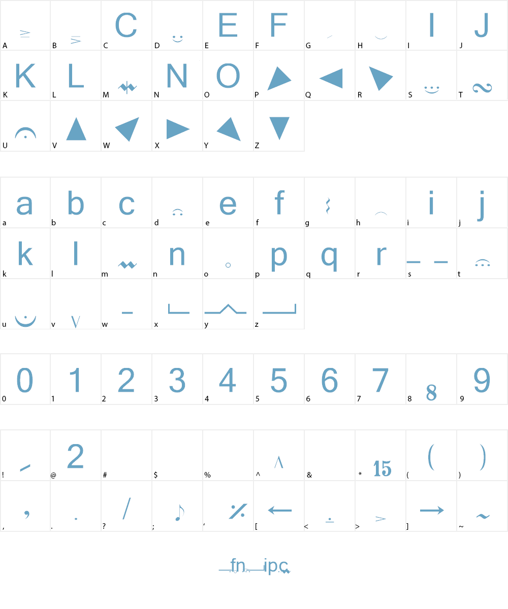 DVMarticulations Font Character