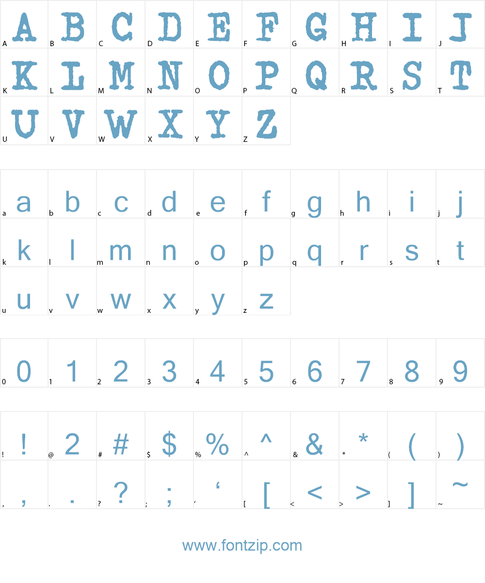 Espresso Font Character