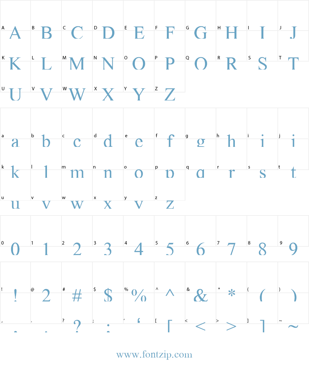 FretQwik Font Character