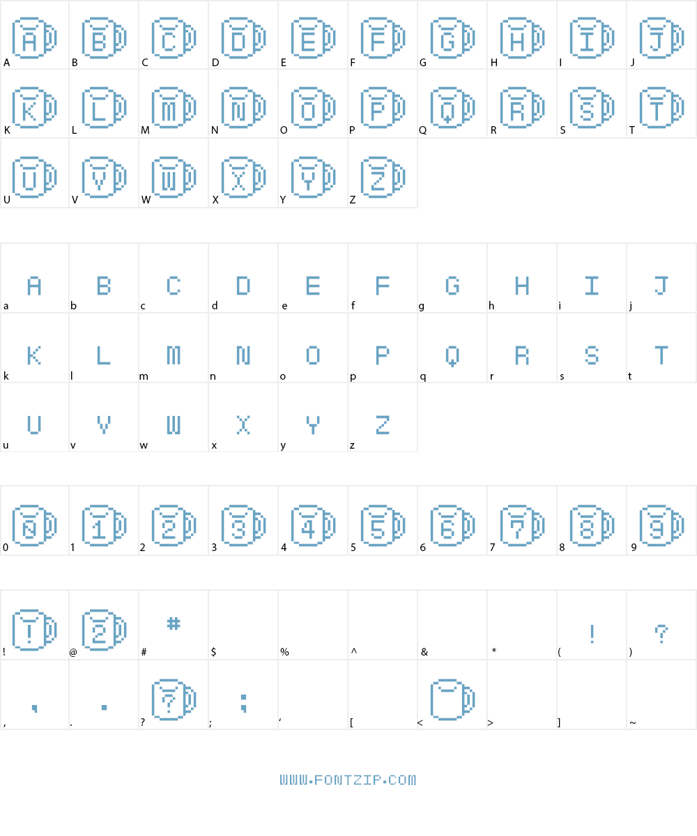 Have a break Font Character