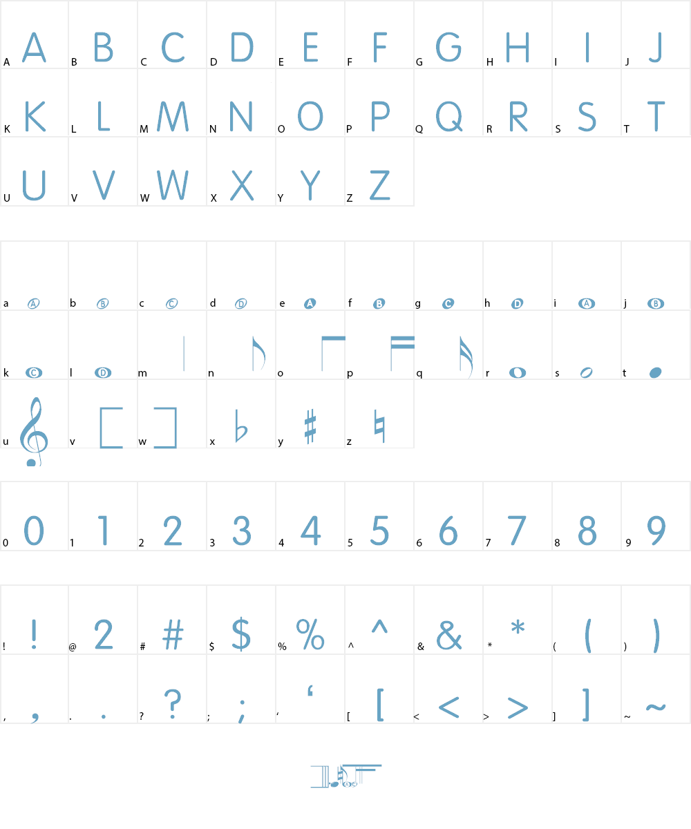 KIDdemo Font Character