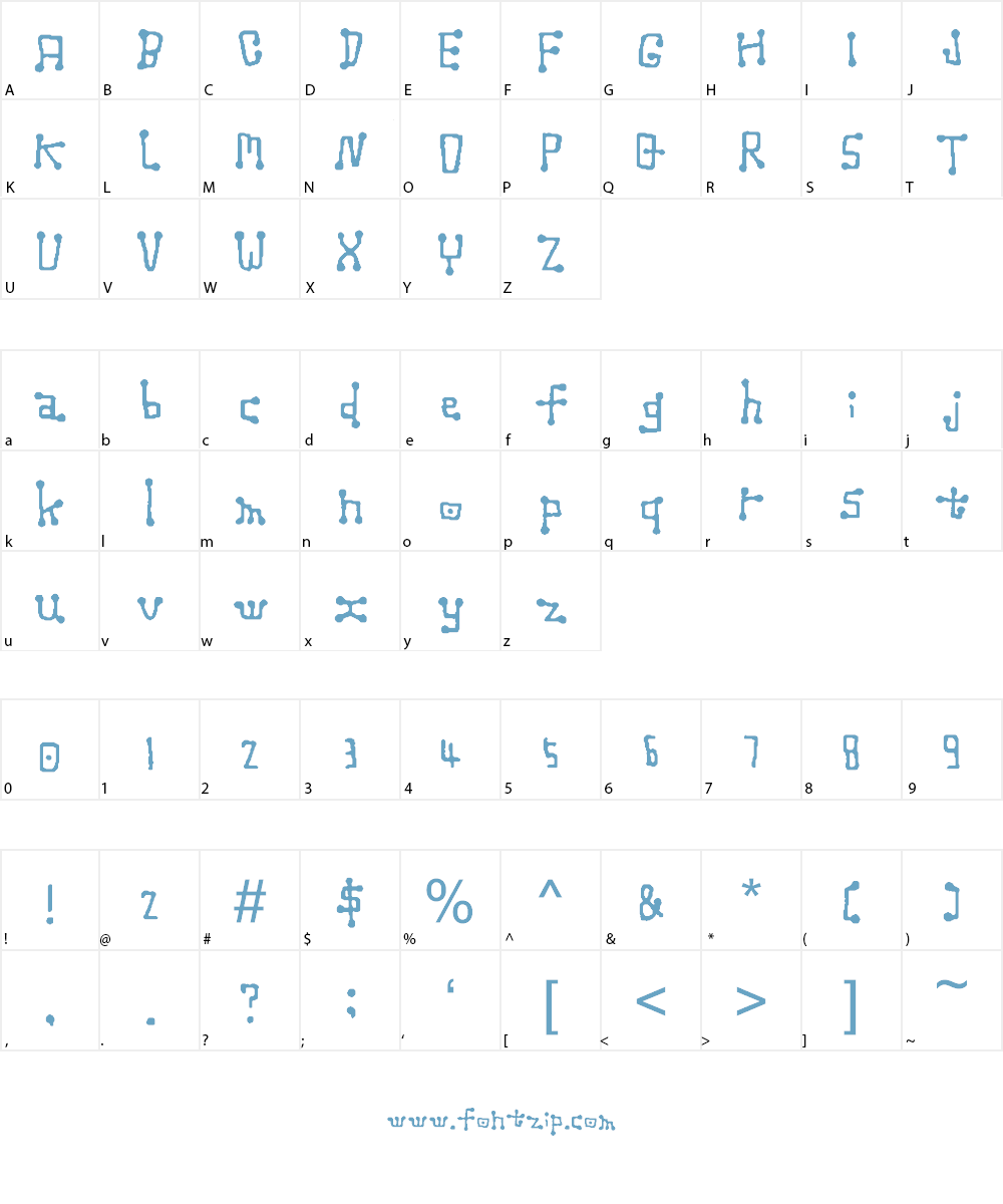 NANTEN Font Character