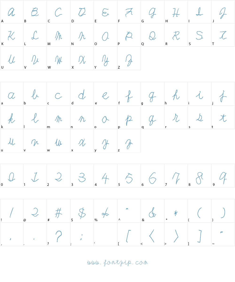 AlmostDead Font Character