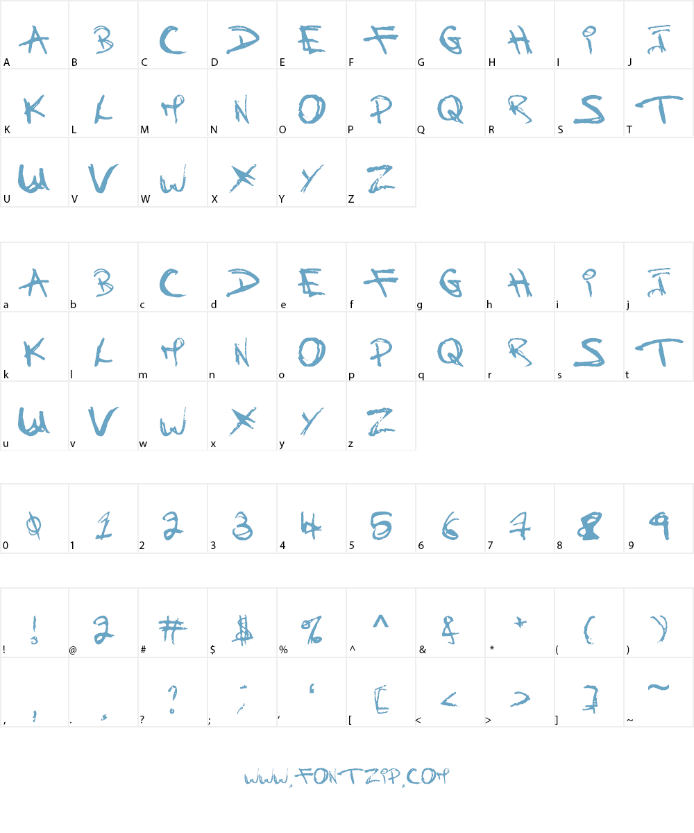 Children Once Where Font Character