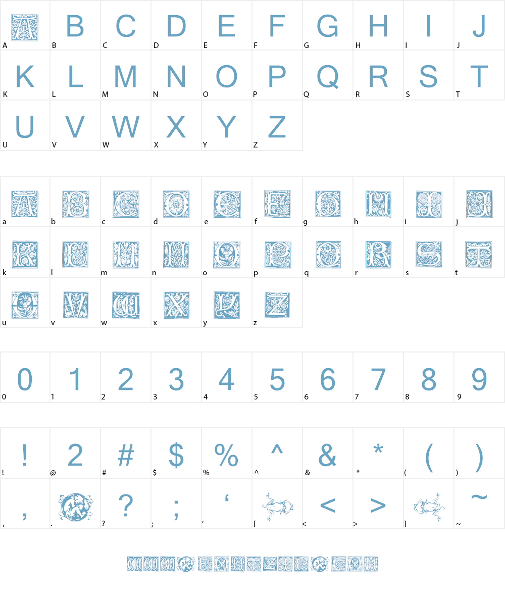 Vampyres Garden Font Character