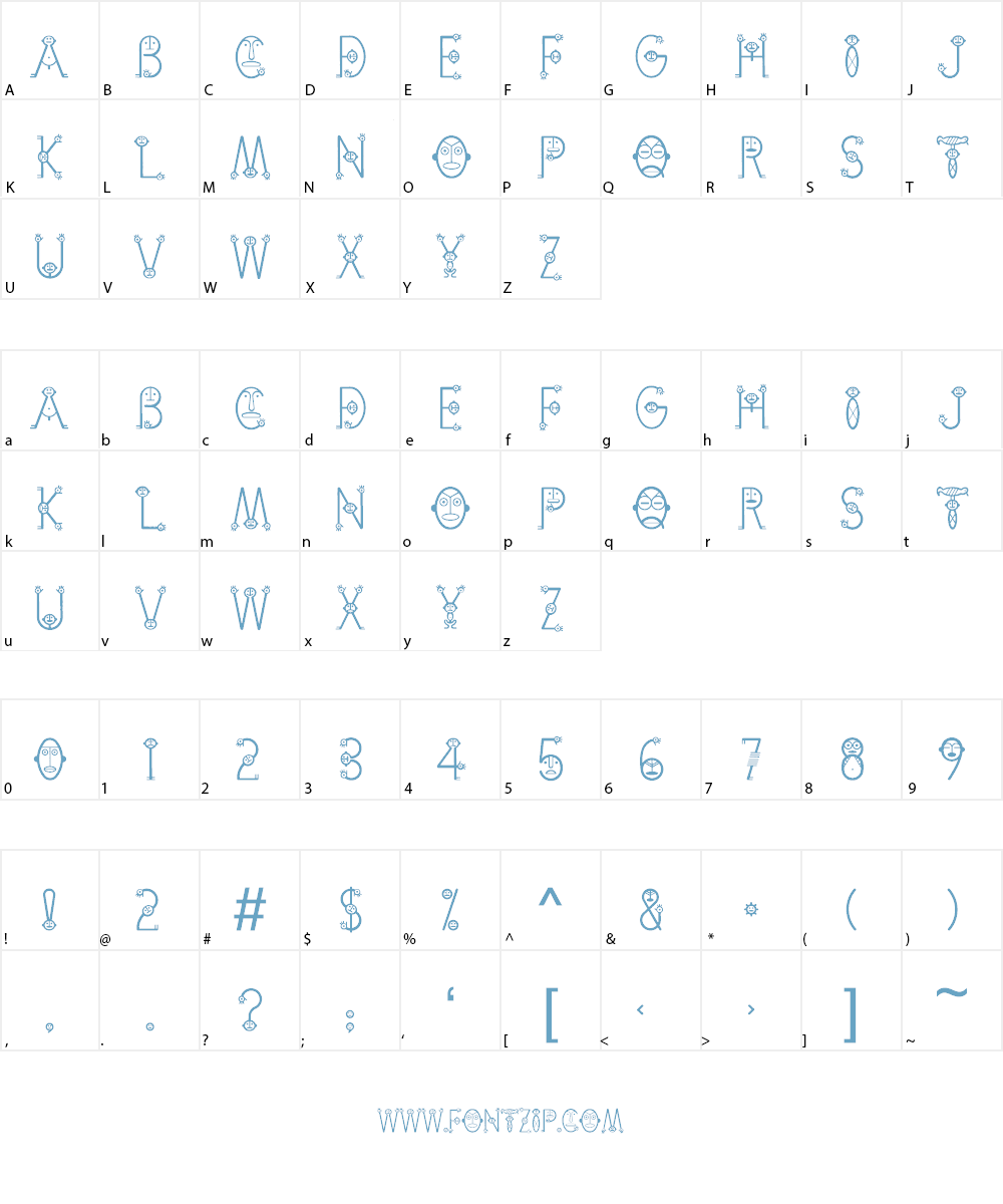 Cemi-Taino Font Character
