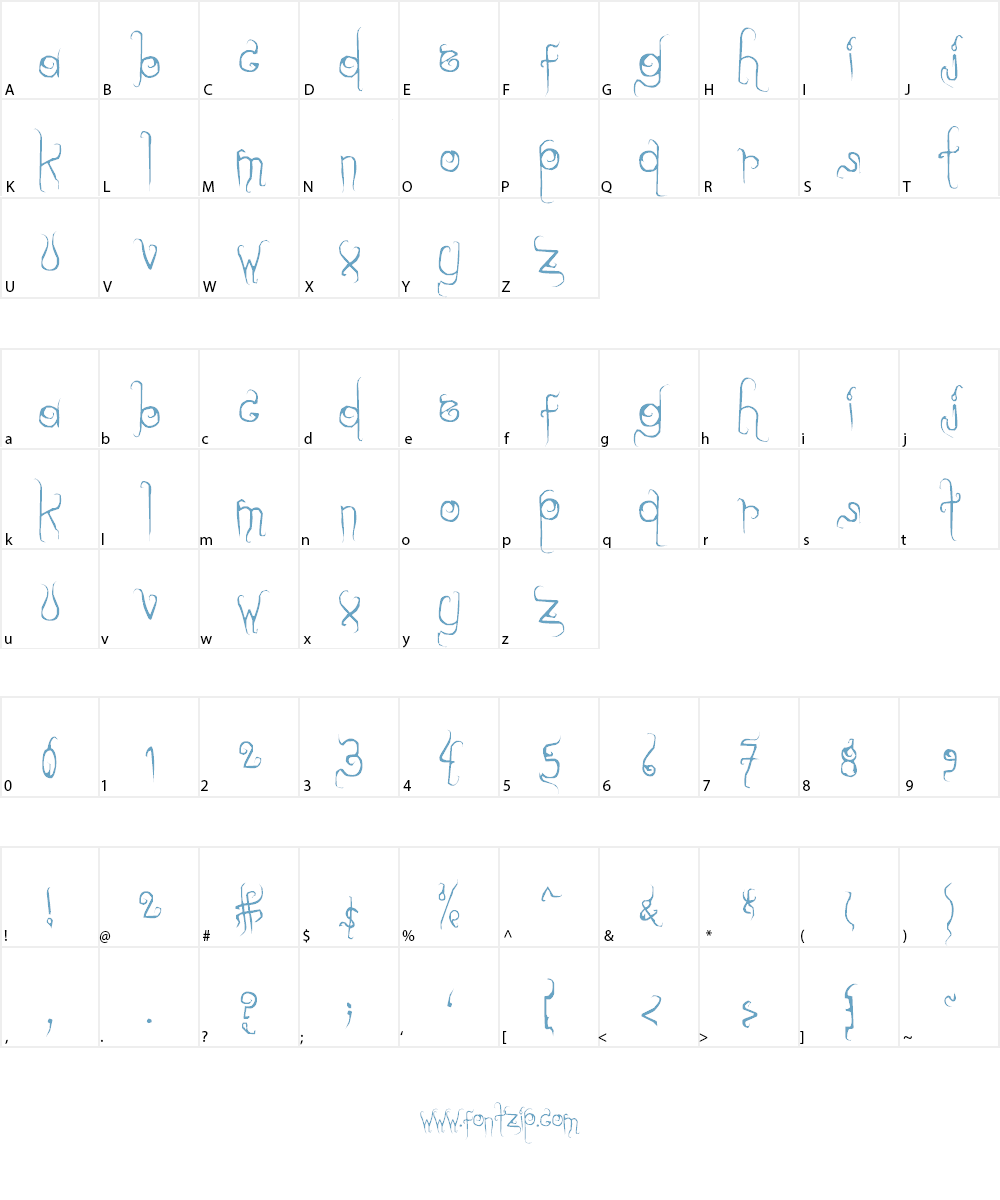 dilate Font Character