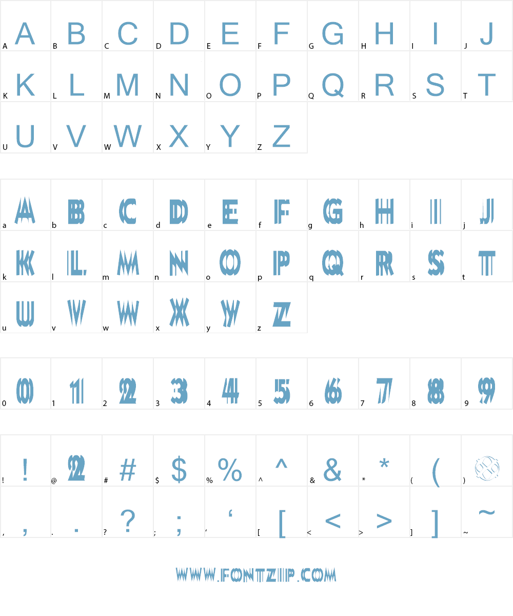DoubleVision Font Character