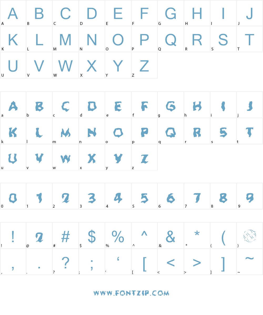 Ghoul Font Character