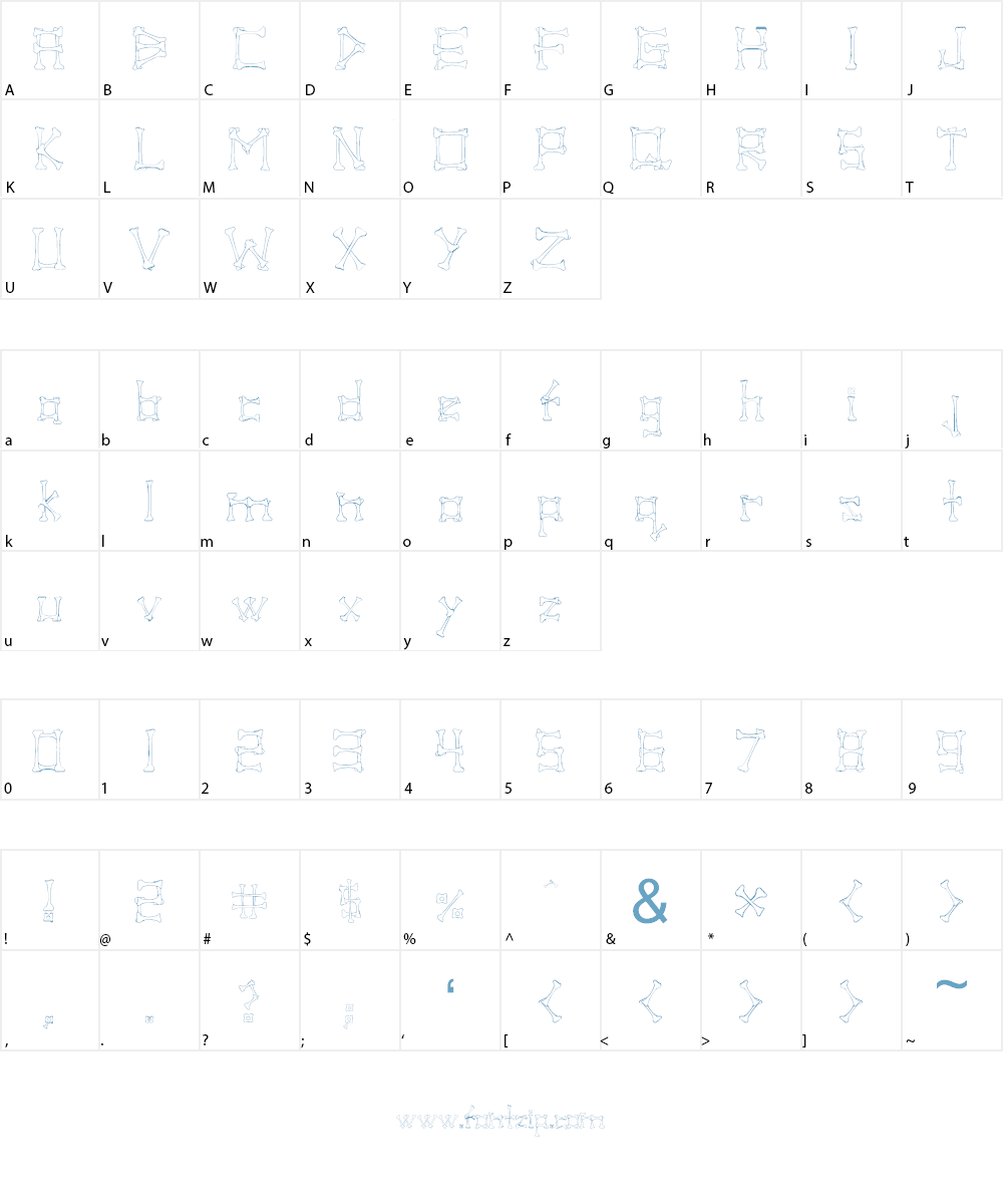 Pirate Font Character