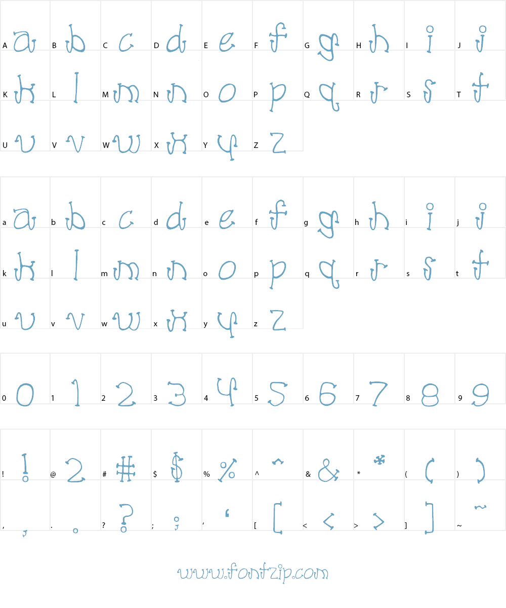 poodle lover Font Character
