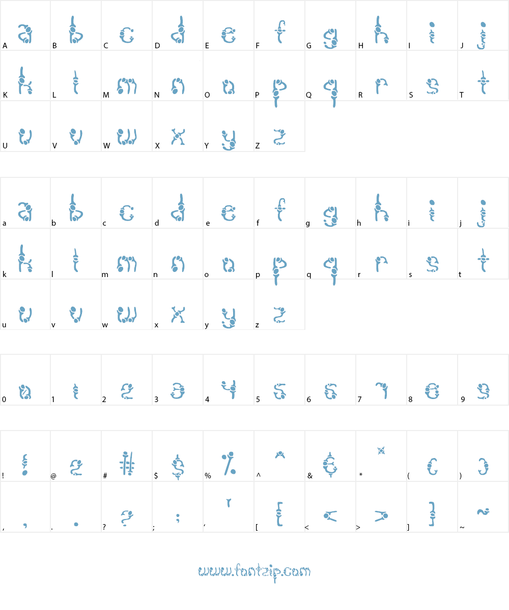 reverence Font Character