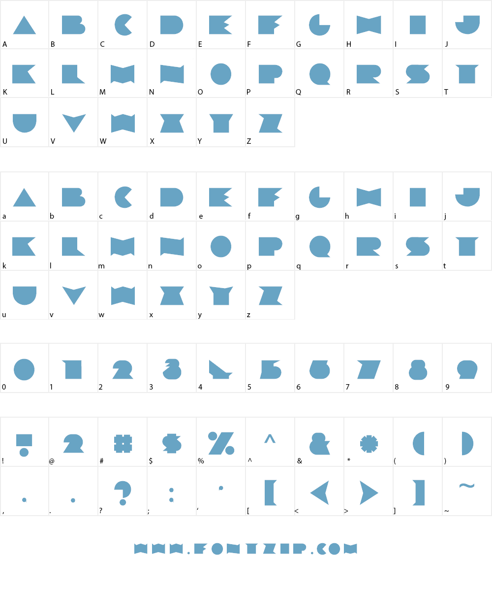 Yennotten Font Character