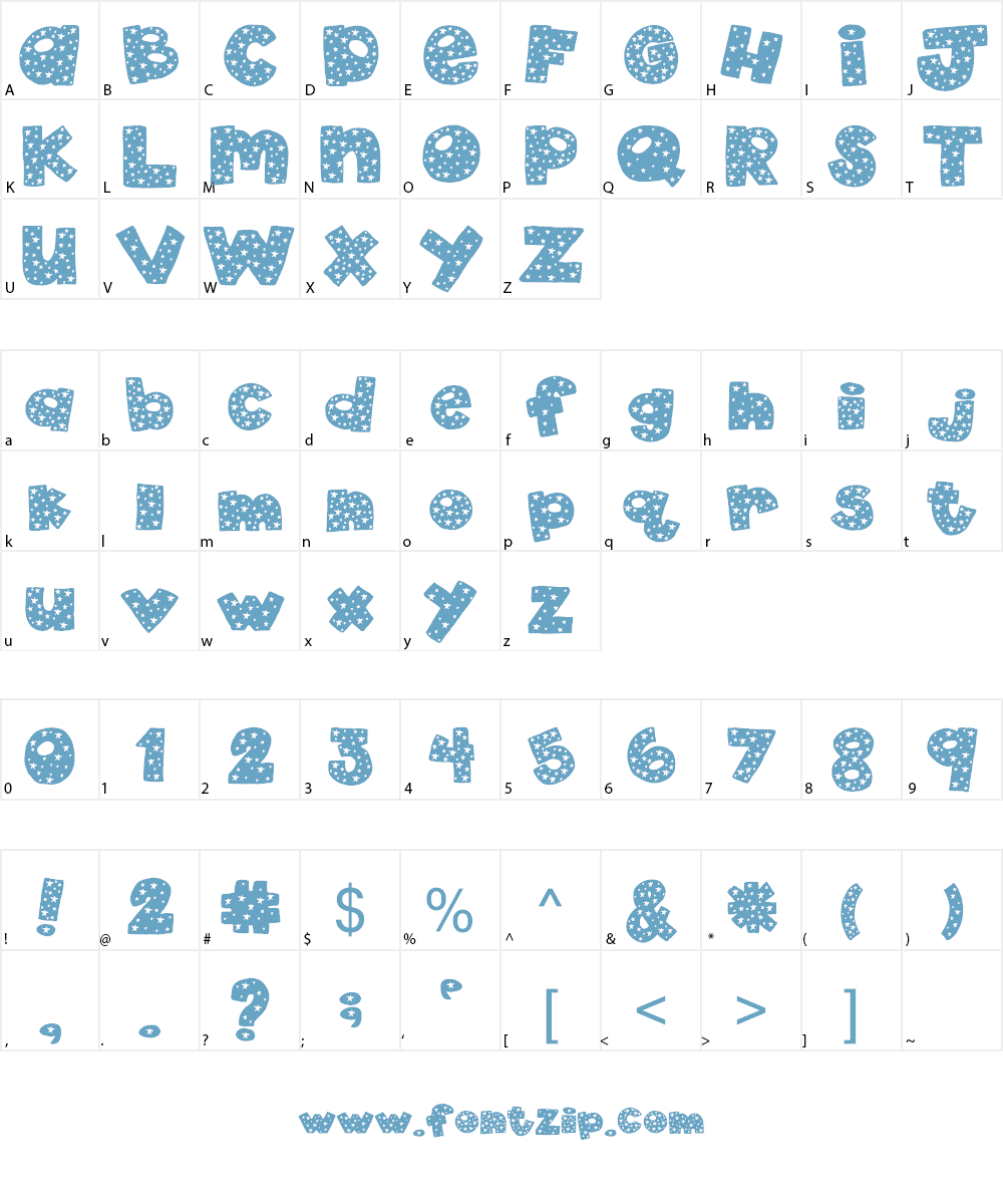 2Peas 4th of July Font Character