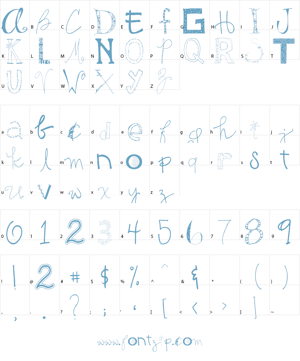 2Peas GG Mix Font Character