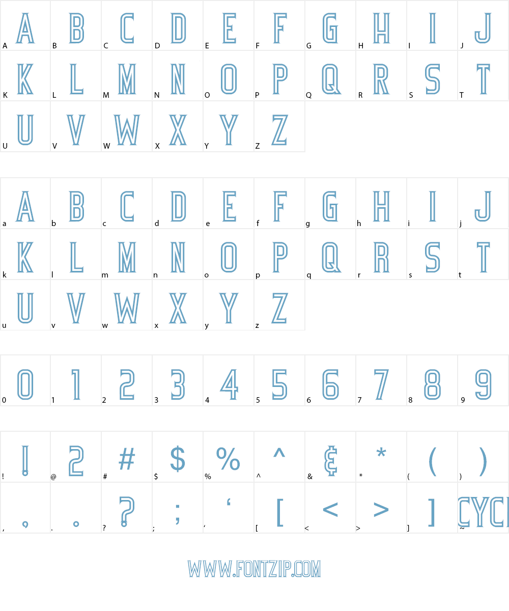 Bicycle Font Character