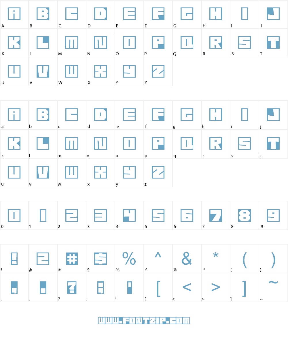 Etcher Skesch Font Character