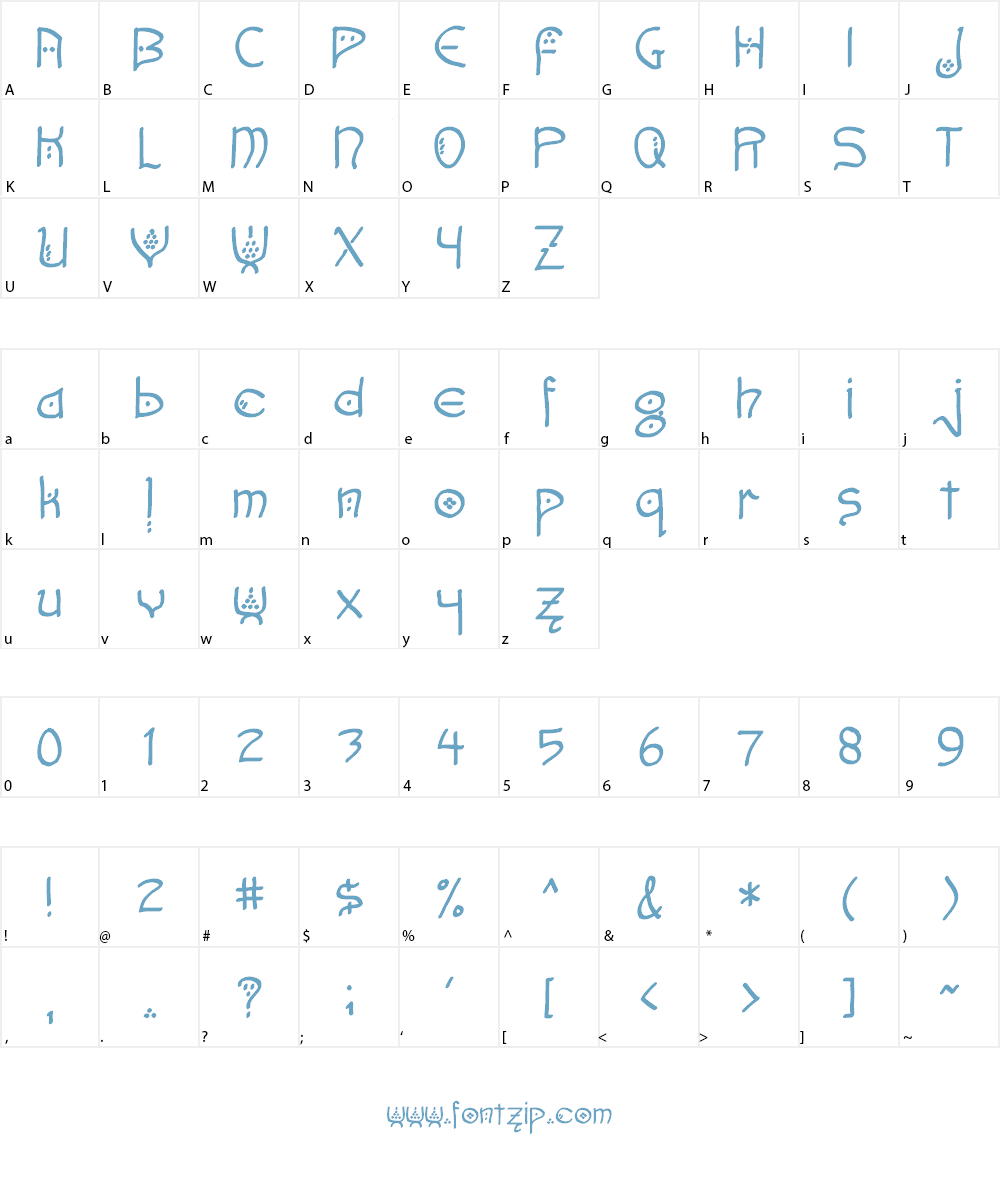 Faerie Moot Font Character